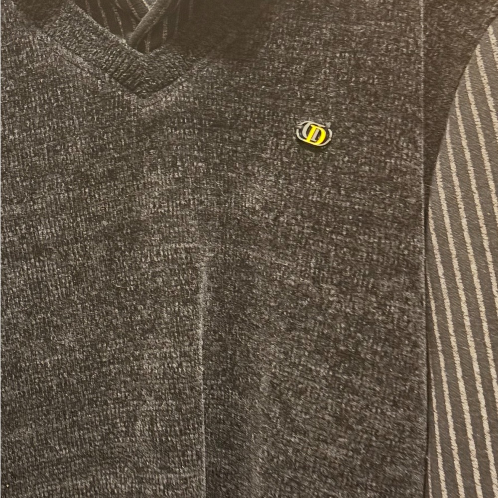 Dior Gray V-Neck Sweater